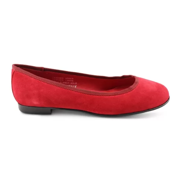 Donna Otisopse Ballerine-Ballerine Da Donna In Camoscio Rosso –