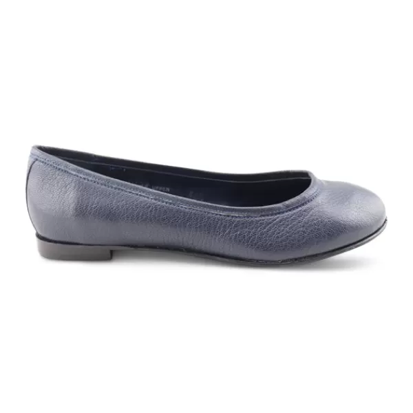 Donna Otisopse Ballerine-Ballerine Da Donna In Pelle Martellata Blu –