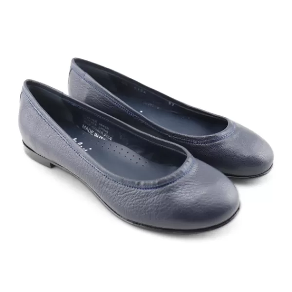 Donna Otisopse Ballerine-Ballerine Da Donna In Pelle Martellata Blu –