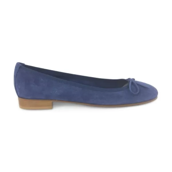 Donna Otisopse Ballerine-Ballerine In Camoscio Blu | Calzature Artigianali –