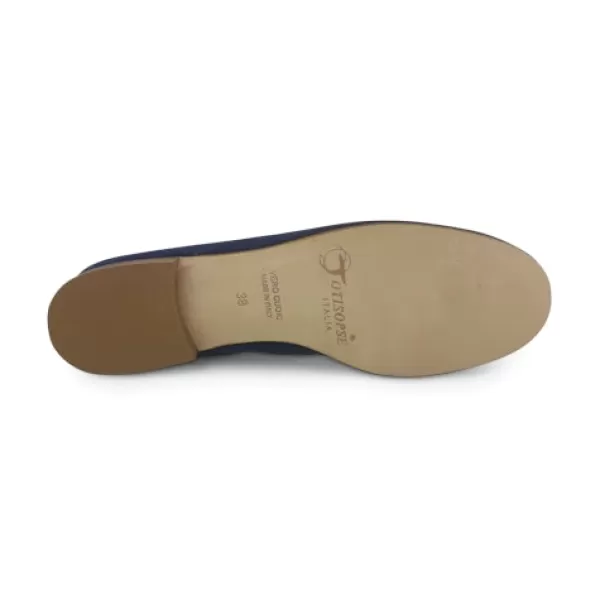 Donna Otisopse Ballerine-Ballerine In Camoscio Blu | Calzature Artigianali –