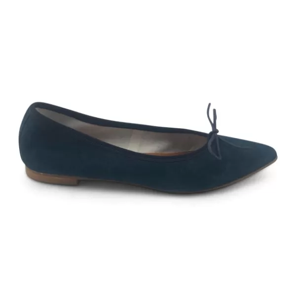 Donna Otisopse Ballerine-Ballerine In Camoscio Blu Navy | Calzature Artigianali –