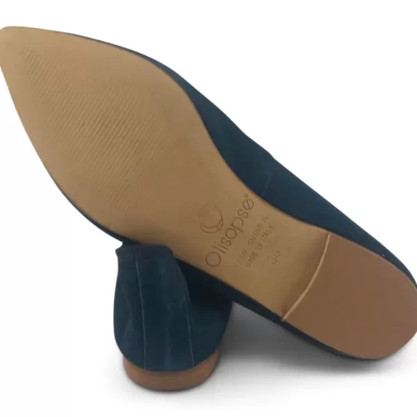 Donna Otisopse Ballerine-Ballerine In Camoscio Blu Navy | Calzature Artigianali –