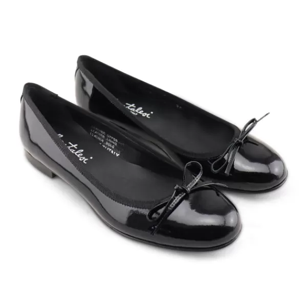 Donna Otisopse Ballerine-Ballerine Nere Da Donna In Pelle Verniciata –