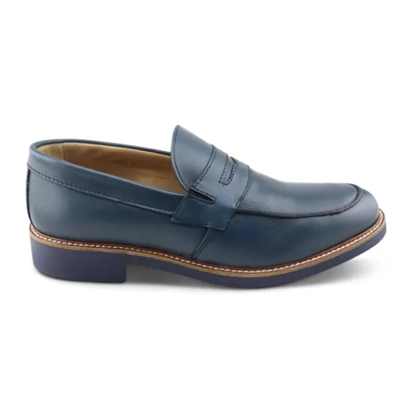 Uomo Otisopse Casual-Mocassini Blu In Pelle –