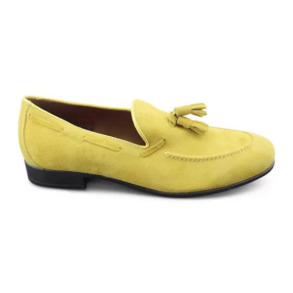 Uomo Otisopse Mocassini casual-Mocassini Fiocco Giallo In Camoscio –