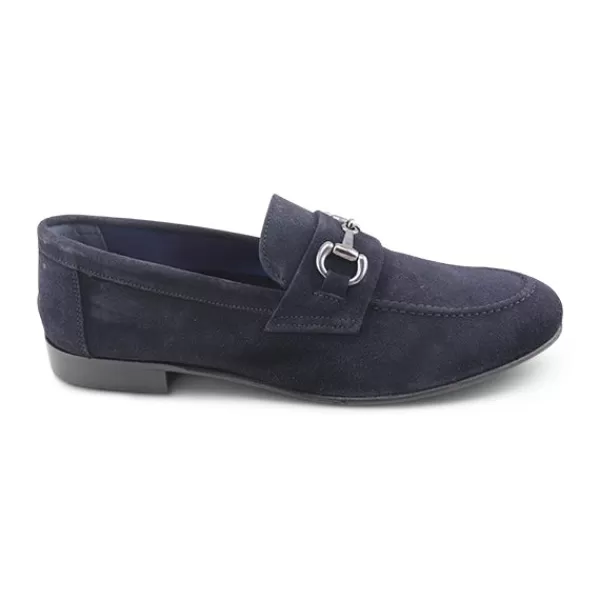 Uomo Otisopse Mocassini casual-Mocassini Morsetta Blu In Camoscio –