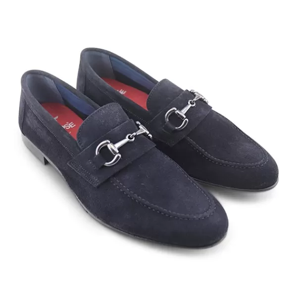 Uomo Otisopse Mocassini casual-Mocassini Morsetta Blu In Camoscio –