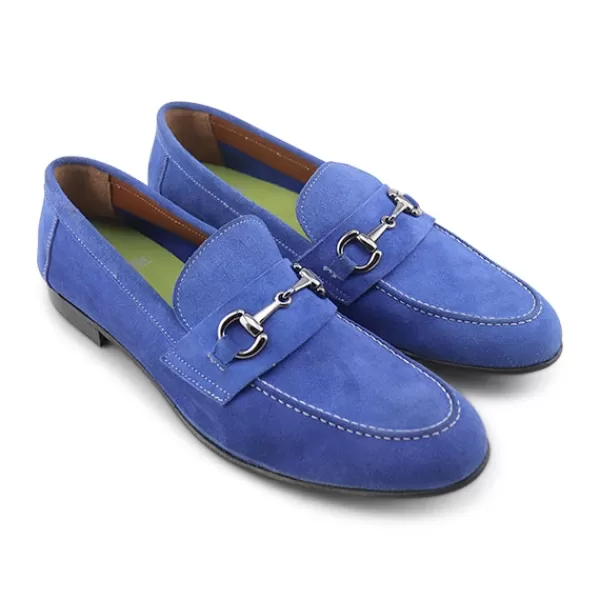 Uomo Otisopse Mocassini casual-Mocassini Morsetta Bluette In Camoscio –