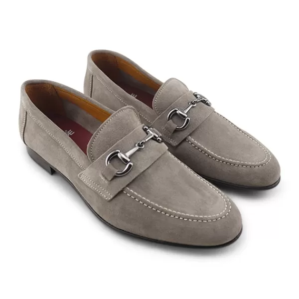 Uomo Otisopse Mocassini casual-Mocassini Morsetta Taupe In Camoscio –