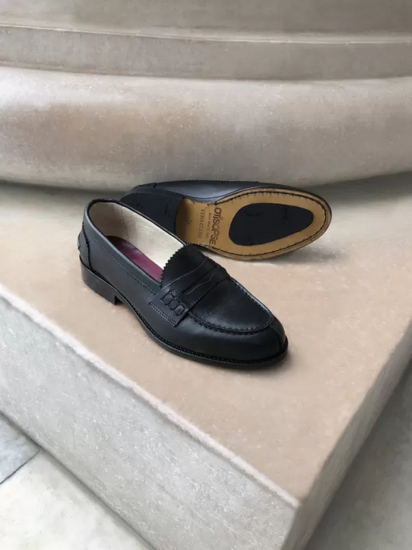 Donna Otisopse Mocassini-Mocassino In Pelle Nero –