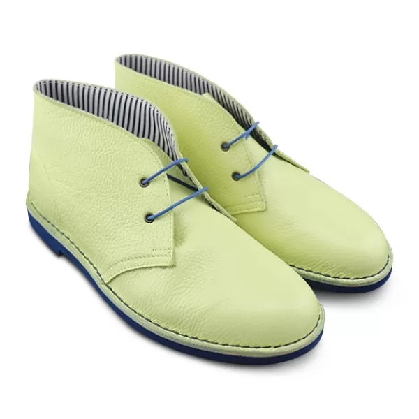 Uomo Otisopse Polacchine-Polacchina Lime In Pelle –