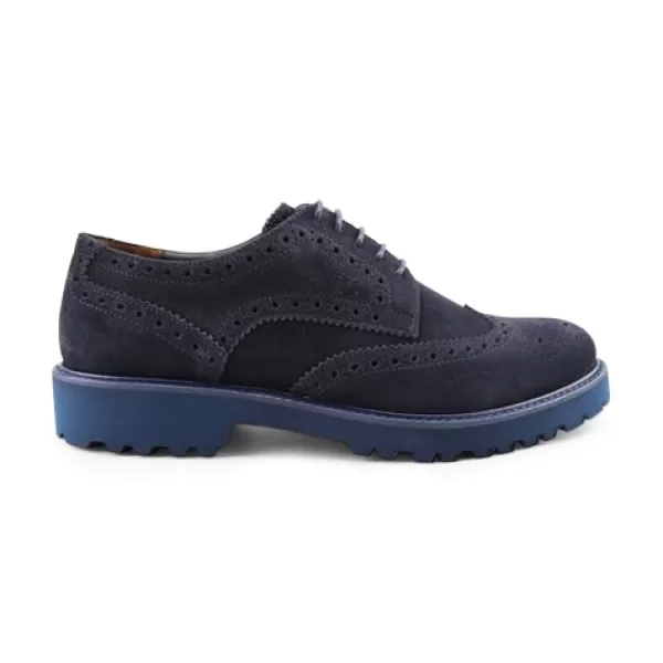 Uomo Otisopse Scarpe suola vibram-Scarpe Derby In Camoscio Blu Da Uomo –