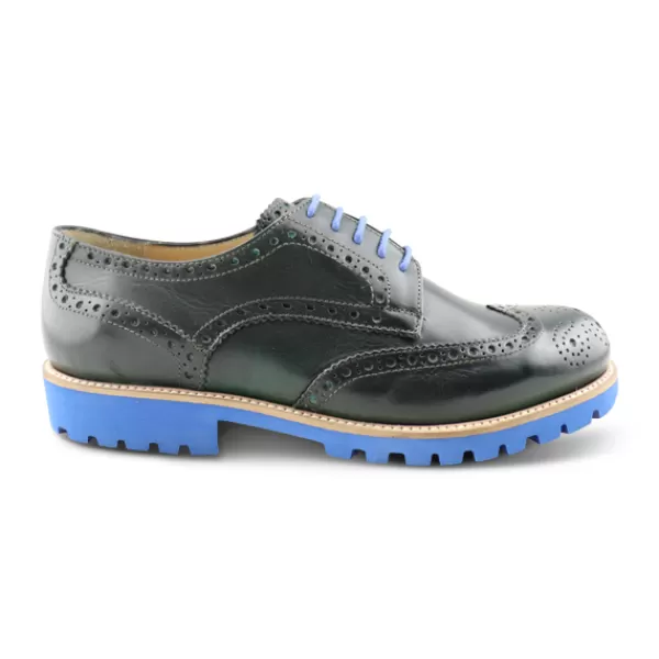 Uomo Otisopse Casual-Scarpe Derby Verdi In Pelle Da Uomo –