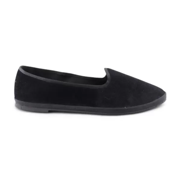 Donna Otisopse Ballerine-Scarpe Friulane Da Donna In Velluto Nero –