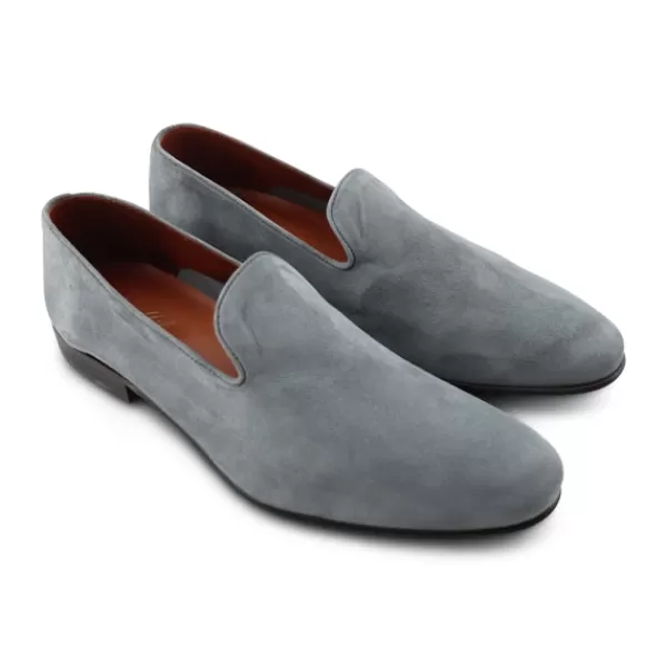 Uomo Otisopse Slippers-Slippers Da Uomo In Camoscio Grigio –