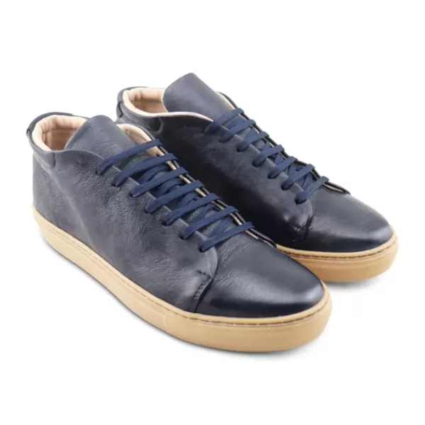 Uomo Otisopse Sneakers-Sneakers Alta In Pelle Blu –