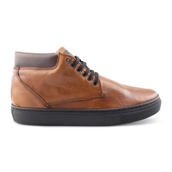 Uomo Otisopse Sneakers-Sneakers Alte Da Uomo In Pelle Marrone –