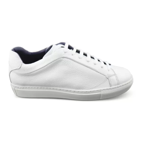 Uomo Otisopse Sneakers-Sneakers Da Uomo Bianche In Pelle Martellata –