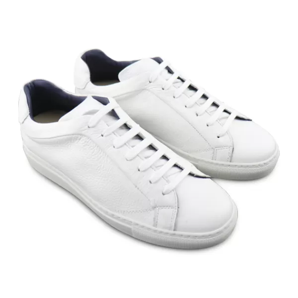 Uomo Otisopse Sneakers-Sneakers Da Uomo Bianche In Pelle Martellata –