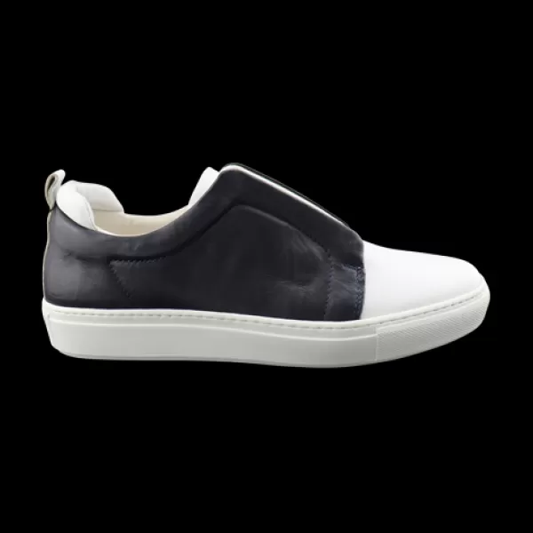 Uomo Otisopse Sneakers-Sneakers Da Uomo In Pelle Bianco E Blu