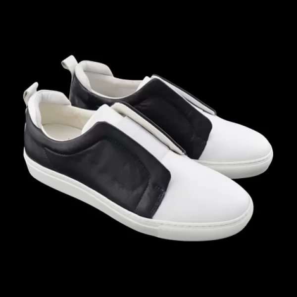 Uomo Otisopse Sneakers-Sneakers Da Uomo In Pelle Bianco E Blu