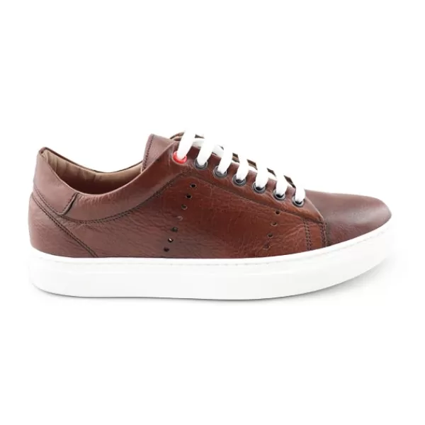 Uomo Otisopse Sneakers-Sneakers Da Uomo In Pelle Martellata Marrone –